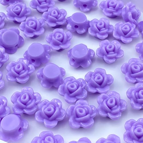 LIMAOLLY 200 Stück Acryl-Rosen-Perlen, Bonbonfarben, flache Rückseite, Abstandshalter, lose pastellfarbene, bunte Dekoration für Bastelarbeiten, Schmuckherstellung, Armband, Halskette, Ohrringe LIMAOLLY 200 Stück Acryl-Rosen-Perlen, Bonbonfarben, flache Rückseite, Abstandshalter, lose pastellfarbene, bunte Dekoration für Bastelarbeiten, Schmuckherstellung, Armband, Halskette, Ohrringe von LIMAOLLY