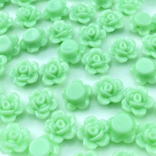 LIMAOLLY 200 Stück Acryl-Rosen-Perlen, Bonbonfarben, flache Rückseite, Abstandshalter, lose pastellfarbene, bunte Dekoration für Bastelarbeiten, Schmuckherstellung, Armband, Halskette, Ohrringe LIMAOLLY 200 Stück Acryl-Rosen-Perlen, Bonbonfarben, flache Rückseite, Abstandshalter, lose pastellfarbene, bunte Dekoration für Bastelarbeiten, Schmuckherstellung, Armband, Halskette, Ohrringe von LIMAOLLY