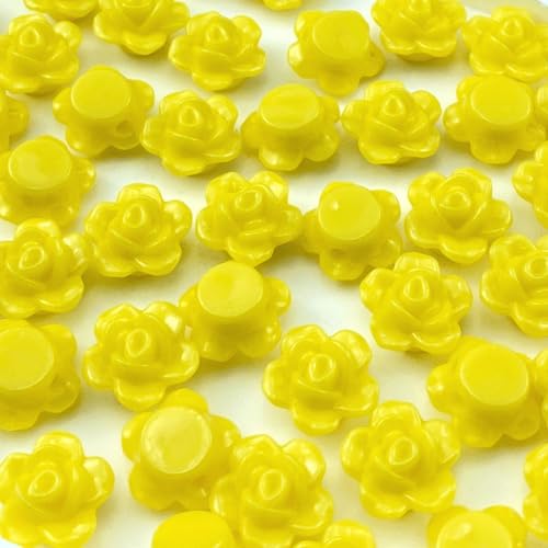 LIMAOLLY 200 Stück Acryl-Rosen-Perlen, Bonbonfarben, flache Rückseite, Abstandshalter, lose pastellfarbene, bunte Dekoration für Bastelarbeiten, Schmuckherstellung, Armband, Halskette, Ohrringe LIMAOLLY 200 Stück Acryl-Rosen-Perlen, Bonbonfarben, flache Rückseite, Abstandshalter, lose pastellfarbene, bunte Dekoration für Bastelarbeiten, Schmuckherstellung, Armband, Halskette, Ohrringe von LIMAOLLY