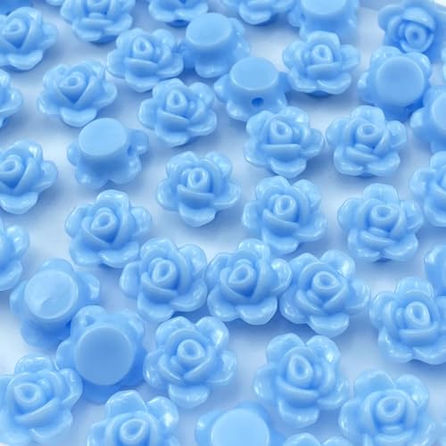 LIMAOLLY 200 Stück Acryl-Rosen-Perlen, Bonbonfarben, flache Rückseite, Abstandshalter, lose pastellfarbene, bunte Dekoration für Bastelarbeiten, Schmuckherstellung, Armband, Halskette, Ohrringe LIMAOLLY 200 Stück Acryl-Rosen-Perlen, Bonbonfarben, flache Rückseite, Abstandshalter, lose pastellfarbene, bunte Dekoration für Bastelarbeiten, Schmuckherstellung, Armband, Halskette, Ohrringe von LIMAOLLY