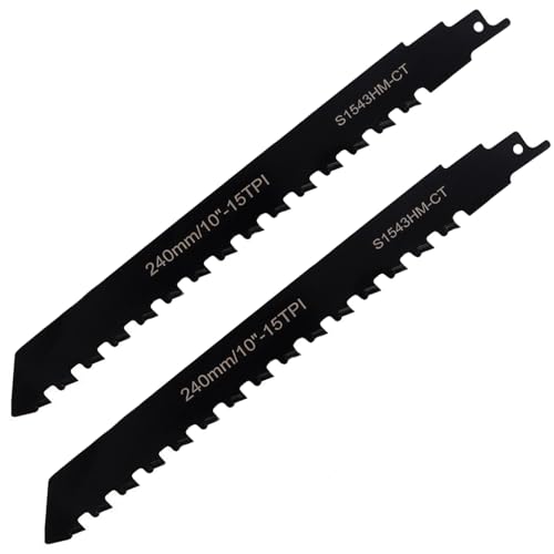 LIMEOW 2 Stück 240 mm Sägeblätter Säbelsäge, Säbelsägeblätter, Metallsägeblatt, Säbelsägeblätter Holz, Gebogenes Sägeblatt für Ziegel, Beton, Zementplatten, Kompatibel mit Einhell, Bosch, Dewalt, Usw LIMEOW 2 Stück 240 mm Sägeblätter Säbelsäge, Säbelsägeblätter, Metallsägeblatt, Säbelsägeblätter Holz, Gebogenes Sägeblatt für Ziegel, Beton, Zementplatten, Kompatibel mit Einhell, Bosch, Dewalt, Usw von LIMEOW
