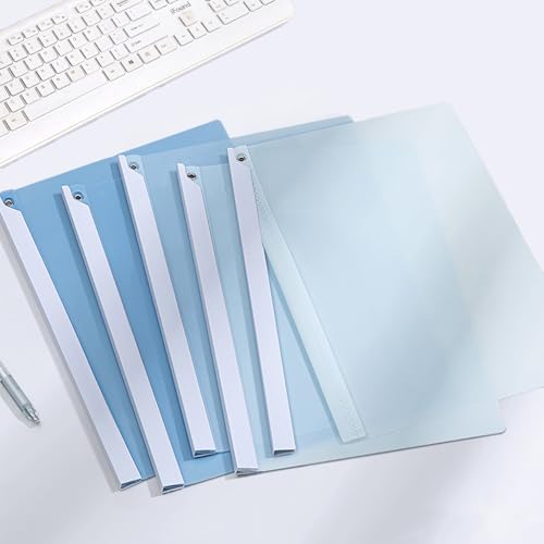 LIMEQKI Thermobindemappen A4, Bewerbungsmappen 5 stück Bindekapazität, Transparenter PVC-Heizbindeumschla Abdeckung und PP Zurück, Farbverlaufsblau LIMEQKI Thermobindemappen A4, Bewerbungsmappen 5 stück Bindekapazität, Transparenter PVC-Heizbindeumschla Abdeckung und PP Zurück, Farbverlaufsblau von LIMEQKI