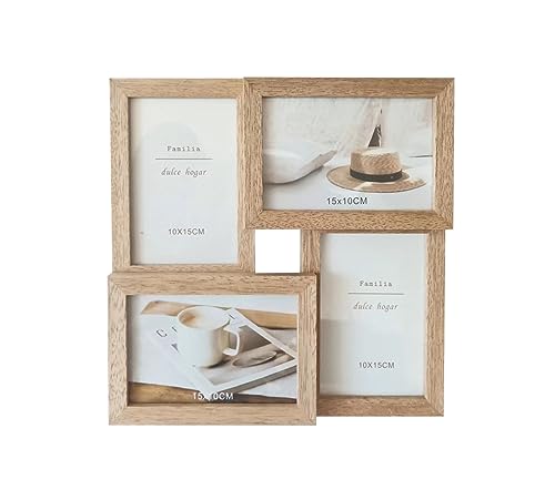 LIN HOME RS02147 Bilderrahmen für 4 Fotos, 10 x 15 cm, MDF-Holz, mit Glasscheibe LIN HOME RS02147 Bilderrahmen für 4 Fotos, 10 x 15 cm, MDF-Holz, mit Glasscheibe von LIN HOME