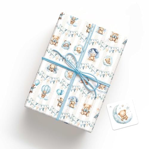 LINA OFFICINE GRAFICHE CREATIVE BLUE BEAR GESCHENKPAPIER UND WATCHKARTE, 2 STÜCK JEDER ART LINA OFFICINE GRAFICHE CREATIVE BLUE BEAR GESCHENKPAPIER UND WATCHKARTE, 2 STÜCK JEDER ART von LINA OFFICINE GRAFICHE CREATIVE