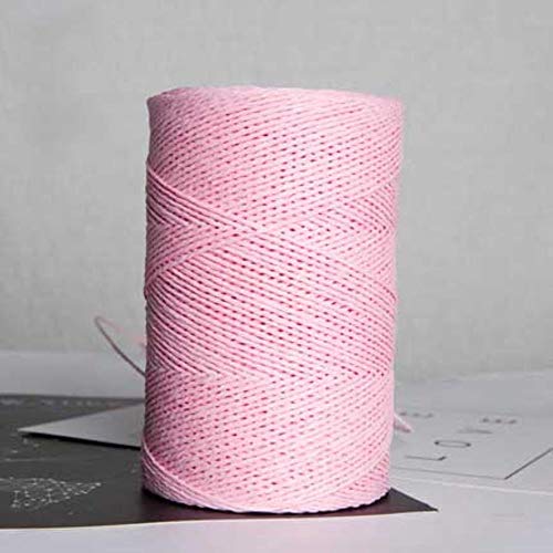LINFA 500G / Rolle Raffia Strohgarn zum Handstricken Sommer Strohhut Handtaschen Bio-Garn Häkeln Handgemachtes Material, Pink von LINFA