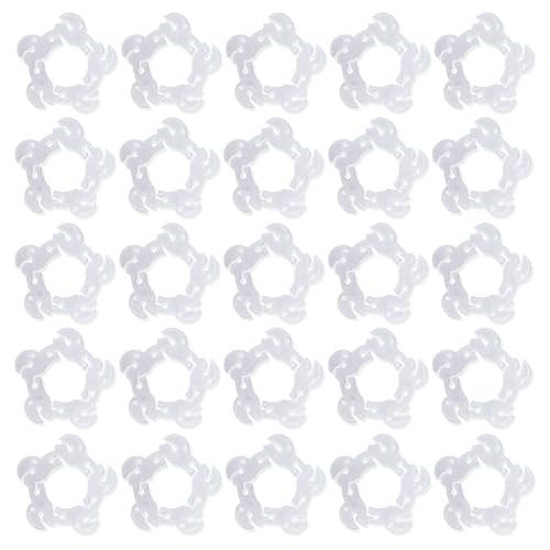 LINGJIA 100 Stück Luftballon Halter, Ballonbefestigungen, Ballonclips Plum Clip, Tragbare Ballonclips, Ballonmodellierclips, Ballonbefestigung, Wiederverwendbar, zum Dekorieren von Hochzeiten, Partys von LINGJIA