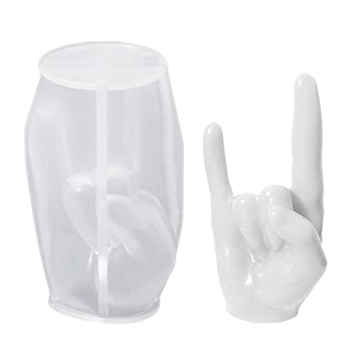LINGJIONG Fingerskulptur – Silikonform 3D in Form einer Hand, transparent, leicht zu entformen, halbtransparent, kompatibel mit Harz, für Geburtstag, Halloween, Weihnachten LINGJIONG Fingerskulptur – Silikonform 3D in Form einer Hand, transparent, leicht zu entformen, halbtransparent, kompatibel mit Harz, für Geburtstag, Halloween, Weihnachten von LINGJIONG