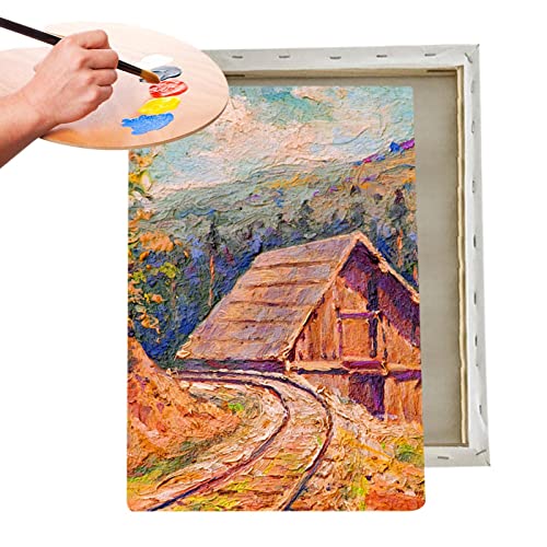 LINGJIONG Leere Leinwand – 2 Leinwände für Acrylfarbe, Blanko-Leinwand, hohe Spannung für Aquarellmalerei, Acrylguss LINGJIONG Leere Leinwand – 2 Leinwände für Acrylfarbe, Blanko-Leinwand, hohe Spannung für Aquarellmalerei, Acrylguss von LINGJIONG