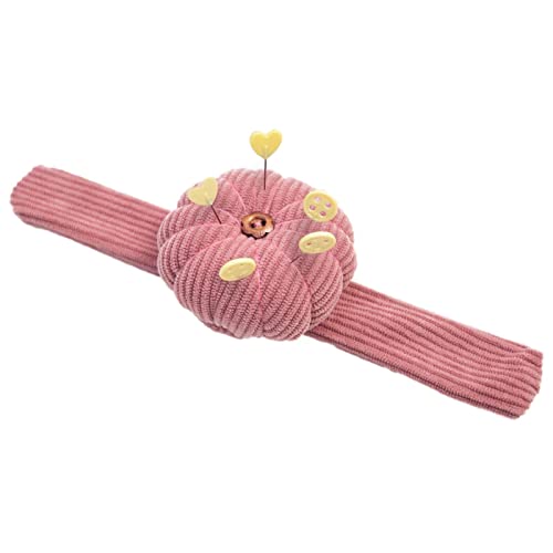 LINGJIONG Nadelknäuel für das Handgelenk, schöne und tragbare Nadelkissen mit verstellbarem Gummiband, zum Nähen LINGJIONG Nadelknäuel für das Handgelenk, schöne und tragbare Nadelkissen mit verstellbarem Gummiband, zum Nähen von LINGJIONG