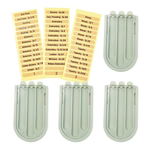 LINGJIONG Organizer für Nähnadeln, Nadelhalter, 3 Gitter, mit Etikett, Kreuz, Nähen, Stricken, Nadelhalter, Organizer LINGJIONG Organizer für Nähnadeln, Nadelhalter, 3 Gitter, mit Etikett, Kreuz, Nähen, Stricken, Nadelhalter, Organizer von LINGJIONG