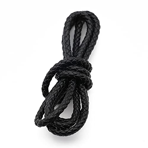 2 Meter/Los 3/4 / 5 / 6mm Runde geflochtene Lederschnüre Vintage Kuh Lederschnüre Seil für Lederarmband Schmuckherstellung 2 Meter/Los 3/4 / 5 / 6mm Runde geflochtene Lederschnüre Vintage Kuh Lederschnüre Seil für Lederarmband Schmuckherstellung von LINGP