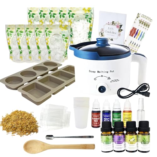 LINGQIAN DIY Starter Pro Seife machen Set für Erwachsene, Seife machen kreative Lieferungen Kit mit Seifenschmelzer, einschließlich Seife Basis, Seife Form, Calendula, Ätherische Öle, Färbt LINGQIAN DIY Starter Pro Seife machen Set für Erwachsene, Seife machen kreative Lieferungen Kit mit Seifenschmelzer, einschließlich Seife Basis, Seife Form, Calendula, Ätherische Öle, Färbt von LINGQIAN