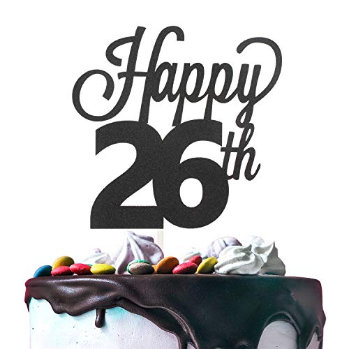 Happy 1-100 Tortenaufsatz, Schwarz von LINGTEER