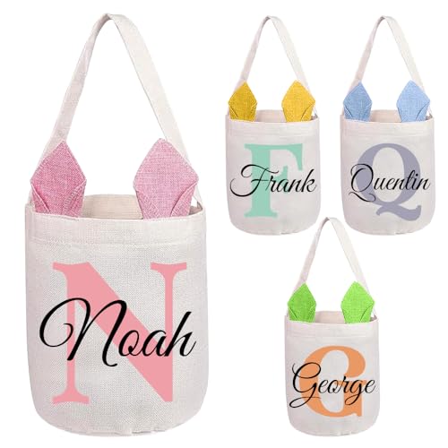 Personalisierte Osterkörbe für Mädchen und Jungen, personalisierter Osterkorb mit Namen, Hasen-Osterkorb-Design – perfekt für Feiertage und Partygeschenke Personalisierte Osterkörbe für Mädchen und Jungen, personalisierter Osterkorb mit Namen, Hasen-Osterkorb-Design – perfekt für Feiertage und Partygeschenke von LINGYULG