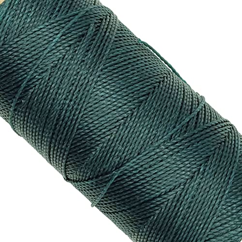 LINHASITA, Garnspule, gewachst, 100 g / 170 Meter, Dicke: 1 mm, Polyester, Makramee-Garn, 30 Farben 170 metros / 100 gr Flaschengrün (VERDE BOTELLA) von LINHASITA