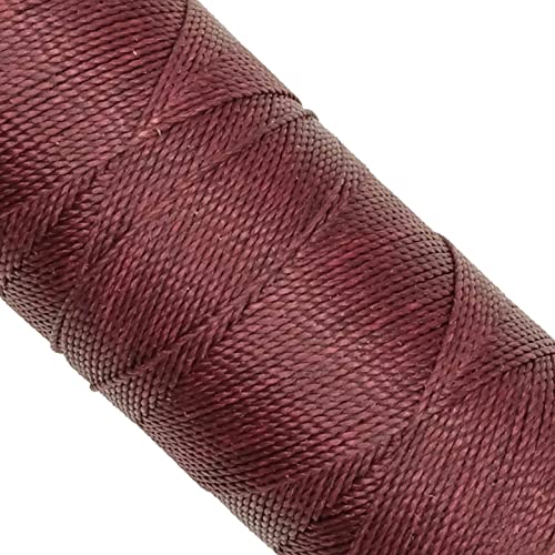 LINHASITA, Garnspule, gewachst, 100 g / 170 Meter, Dicke: 1 mm, Polyester, Makramee-Garn, 30 Farben 170 metros / 100 gr Granatrot (Granate Vino) von LINHASITA