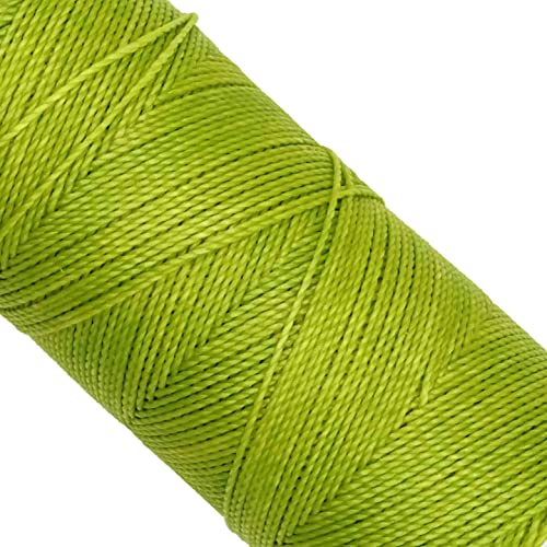 LINHASITA, Garnspule, gewachst, 100 g / 170 Meter, Dicke: 1 mm, Polyester, Makramee-Garn, 30 Farben 170 metros / 100 gr Grüner Apfel von LINHASITA