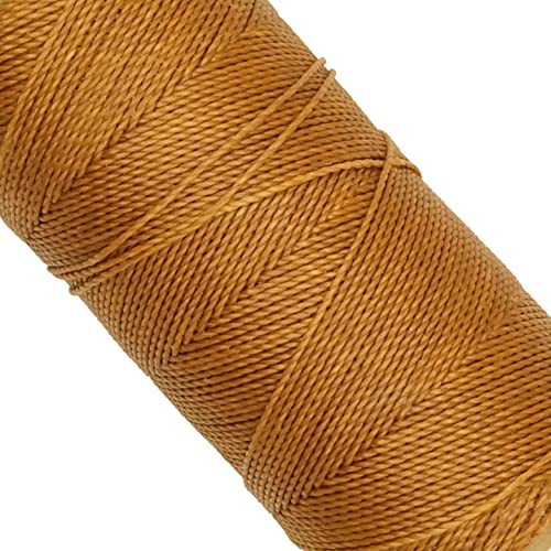 LINHASITA, Garnspule, gewachst, 100 g / 170 Meter, Dicke: 1 mm, Polyester, Makramee-Garn, 30 Farben 170 metros / 100 gr Hellbraun von LINHASITA