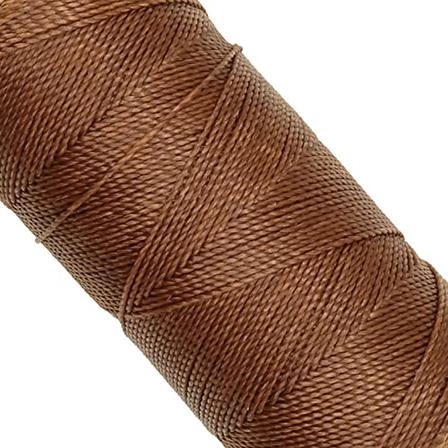 LINHASITA, Garnspule, gewachst, 100 g / 170 Meter, Dicke: 1 mm, Polyester, Makramee-Garn, 30 Farben 170 metros / 100 gr Schokobraun von LINHASITA