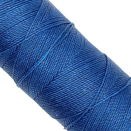 LINHASITA, Garnspule, gewachst, 100 g / 170 Meter, Dicke: 1 mm, Polyester, Makramee-Garn, 30 Farben 170 metros / 100 gr blau von LINHASITA