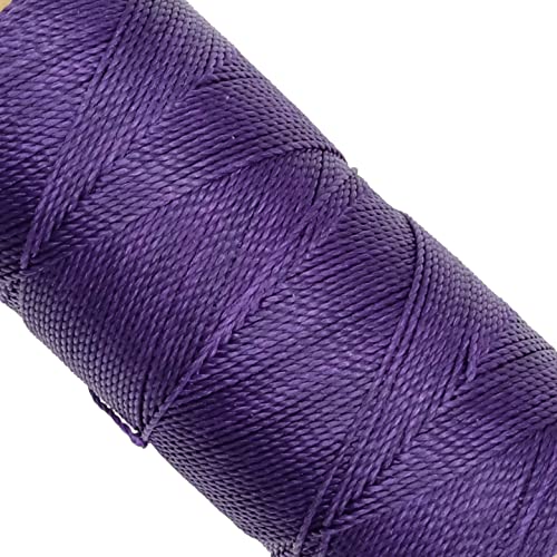 LINHASITA, Garnspule, gewachst, 100 g / 170 Meter, Dicke: 1 mm, Polyester, Makramee-Garn, 30 Farben 170 metros / 100 gr dunkelviolett von LINHASITA