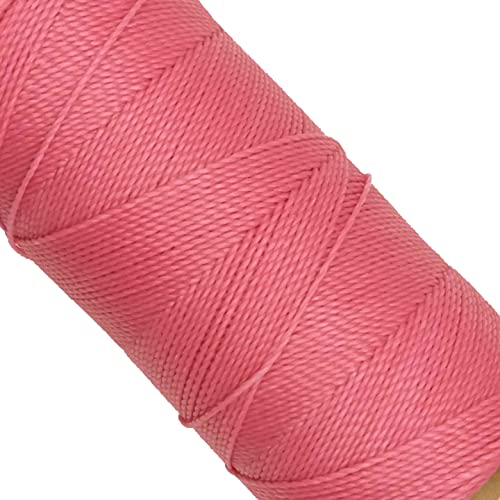 LINHASITA, Garnspule, gewachst, 100 g / 170 Meter, Dicke: 1 mm, Polyester, Makramee-Garn, 30 Farben 170 metros / 100 gr gum pink von LINHASITA