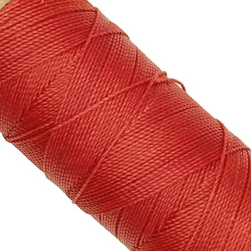 LINHASITA, Garnspule, gewachst, 100 g / 170 Meter, Dicke: 1 mm, Polyester, Makramee-Garn, 30 Farben 170 metros / 100 gr rot von LINHASITA