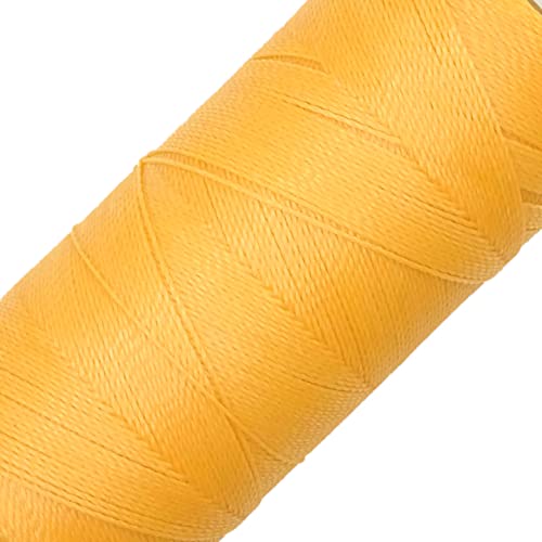 LINHASITA Garnspule, gewachst, 100 g / 360 Meter, Dicke: 0,5 mm, Polyester, Makramee-Garn, 30 Farben, Creme von LINHASITA