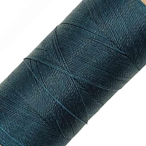 LINHASITA Garnspule, gewachst, 100 g / 360 Meter, Dicke: 0,5 mm, Polyester, Makramee-Garn, 30 Farben, Flaschengrün von LINHASITA