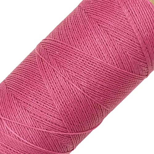 LINHASITA Garnspule, gewachst, 100 g / 360 Meter, Dicke: 0,5 mm, Polyester, Makramee-Garn, 30 Farben, Fuchsia von LINHASITA