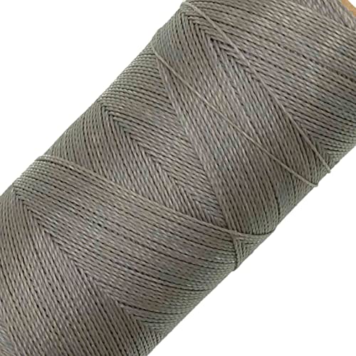 LINHASITA Garnspule, gewachst, 100 g / 360 Meter, Dicke: 0,5 mm, Polyester, Makramee-Garn, 30 Farben, Grau von LINHASITA