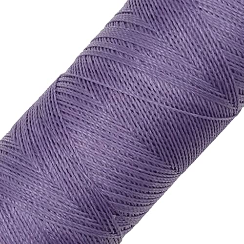 LINHASITA Garnspule, gewachst, 100 g / 360 Meter, Dicke: 0,5 mm, Polyester, Makramee-Garn, 30 Farben, Lila von LINHASITA