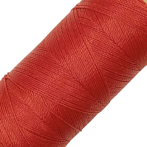 LINHASITA Garnspule, gewachst, 100 g / 360 Meter, Dicke: 0,5 mm, Polyester, Makramee-Garn, 30 Farben, Rot von LINHASITA