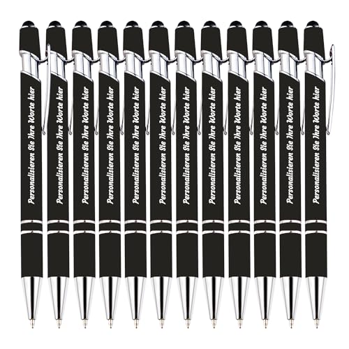 LINMQIU Personalisierter Kugelschreiber mit Stylus-Stift, individueller Druckkugelschreiber mit Firmennamen-Werbung, Multifunktions-Touch-Stift personalisiert mit Ihrem Text - 120Stk LINMQIU Personalisierter Kugelschreiber mit Stylus-Stift, individueller Druckkugelschreiber mit Firmennamen-Werbung, Multifunktions-Touch-Stift personalisiert mit Ihrem Text - 120Stk von LINMQIU