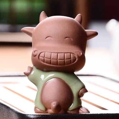 Creative Tea Pets Ornament Folk Art lila Ton Heimdekoration Figuren Kleiner Mönch Yixing Baby Boy Spray Pee Crafts von LINNJ