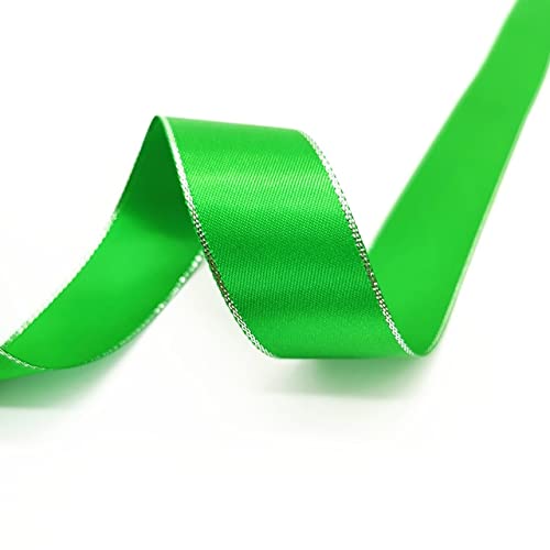 LINPM 5 Yards 6mm-38mm Satinband Silber Metallic Rand Polyesterband Für Blumen Geschenk Verpackung Hochzeit Dekoration DIY LINPM 5 Yards 6mm-38mm Satinband Silber Metallic Rand Polyesterband Für Blumen Geschenk Verpackung Hochzeit Dekoration DIY von LINPM