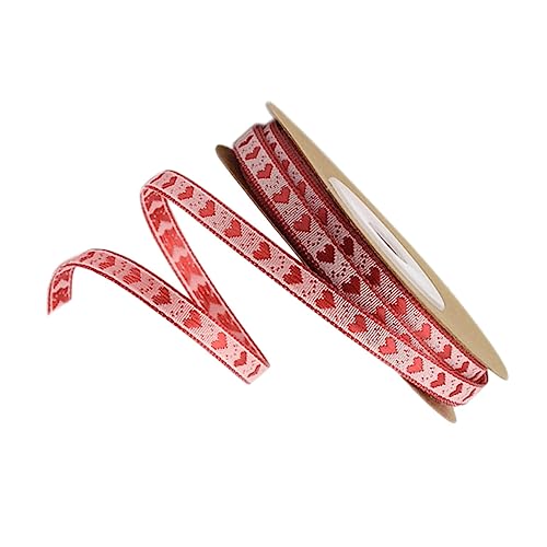 LIOOBO 1-5 m Bedrucktes Geschenkband Mit Herzmotiv Für Kreative DIY-Projekte Geschenkverpackungen Und Geschenkschleifen Zum Valentinstag Und Für Hochzeiten Muster 1 LIOOBO 1-5 m Bedrucktes Geschenkband Mit Herzmotiv Für Kreative DIY-Projekte Geschenkverpackungen Und Geschenkschleifen Zum Valentinstag Und Für Hochzeiten Muster 1 von LIOOBO