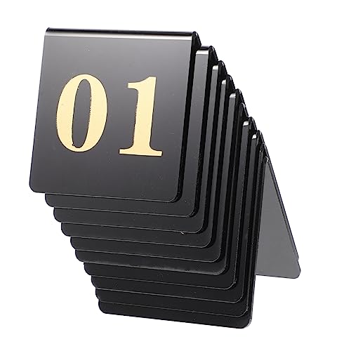 LIOOBO 10 Stück Doppelseitige Tischnummernschilder Aus Hochwertigem Acryl Für Hochzeiten - Bankette Und Geburtstagsfeiern – Elegante Tischdekoration Für Unvergessliche Anlässe LIOOBO 10 Stück Doppelseitige Tischnummernschilder Aus Hochwertigem Acryl Für Hochzeiten - Bankette Und Geburtstagsfeiern – Elegante Tischdekoration Für Unvergessliche Anlässe von LIOOBO