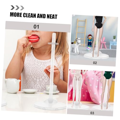 LIOOBO 10 Stück Puppenständer Kunststoff Stabiler Doll Display Halter für Indoor Dolls Support Einfacher Puppenständer zur Präsentation und Aufbewahrung Leicht und Kompakt für Sammler von LIOOBO