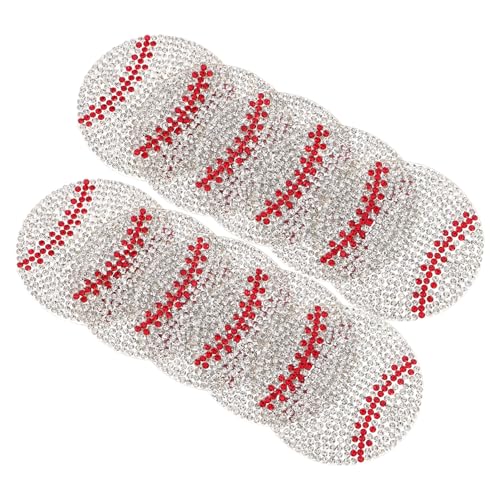 LIOOBO 10 Stück Strass Aufkleber Zum Aufbügeln Baseball Transfers Glitzernde DIY Bastelflicken Für Jacken Rucksäcke Und Hüte Selbstklebende Applikationen LIOOBO 10 Stück Strass Aufkleber Zum Aufbügeln Baseball Transfers Glitzernde DIY Bastelflicken Für Jacken Rucksäcke Und Hüte Selbstklebende Applikationen von LIOOBO