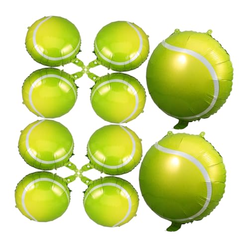LIOOBO 10 Stück Tennisball Folienballons Aufblasbare Dekoration für Sportmotto Geburtstagsfeiern Leicht Aufzuhängen und Wiederverwendbar Bunte Ballons für Erwachsene LIOOBO 10 Stück Tennisball Folienballons Aufblasbare Dekoration für Sportmotto Geburtstagsfeiern Leicht Aufzuhängen und Wiederverwendbar Bunte Ballons für Erwachsene von LIOOBO