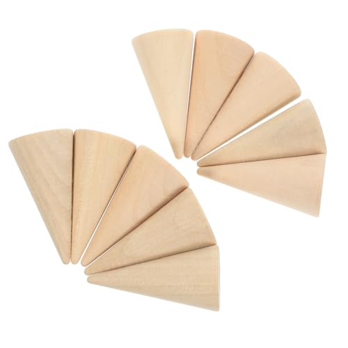 LIOOBO 10 Stück Unbemalte Holzkegel 5x5 Cm – Kegelförmige Schmuckring-Halter Für DIY Handwerk - Kreative Dekoration Und Individuelle Displays Für Ringe Und Schmuckstücke LIOOBO 10 Stück Unbemalte Holzkegel 5x5 Cm – Kegelförmige Schmuckring-Halter Für DIY Handwerk - Kreative Dekoration Und Individuelle Displays Für Ringe Und Schmuckstücke von LIOOBO