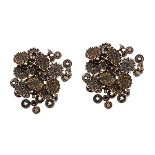 LIOOBO 10 Stück Vintage Druckknöpfe Im Gänseblümchen-Design Aus Bronze – Robuste Metallverschlüsse Für Handtaschen - Geldbörsen Und DIY Projekte Ideal Für Kreative Bastelarbeiten LIOOBO 10 Stück Vintage Druckknöpfe Im Gänseblümchen-Design Aus Bronze – Robuste Metallverschlüsse Für Handtaschen - Geldbörsen Und DIY Projekte Ideal Für Kreative Bastelarbeiten von LIOOBO