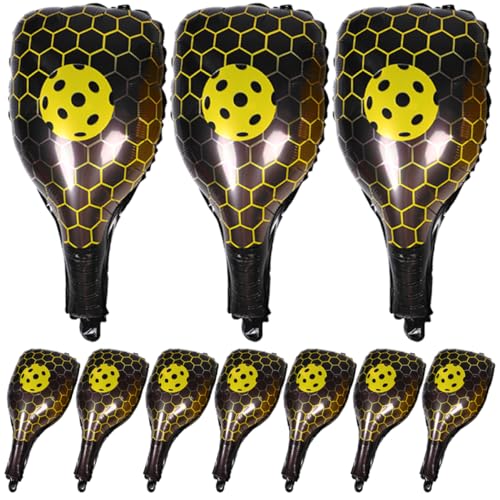 LIOOBO 10 Stücke Sport Ballon Tennis Party Dekorationen Gurken Schläger Und Ball Folien Ballons Für Frauen Männer Sport Themed Geburtstag Party Supplies Gelb LIOOBO 10 Stücke Sport Ballon Tennis Party Dekorationen Gurken Schläger Und Ball Folien Ballons Für Frauen Männer Sport Themed Geburtstag Party Supplies Gelb von LIOOBO