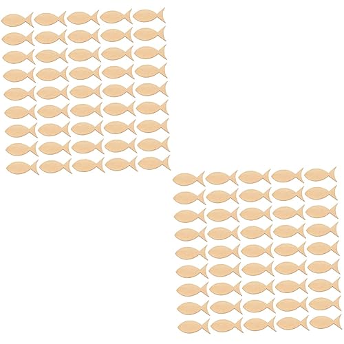 LIOOBO 100 Stück Unbehandelte Holz Fischform Ausschnitte Für DIY-Projekte – Leere Holzornamente - Ideal Für Malerei Und Kreative Geschenkanhänger Unbeschichtet Und Vielseitig Einsetzbar LIOOBO 100 Stück Unbehandelte Holz Fischform Ausschnitte Für DIY-Projekte – Leere Holzornamente - Ideal Für Malerei Und Kreative Geschenkanhänger Unbeschichtet Und Vielseitig Einsetzbar von LIOOBO