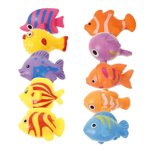 LIOOBO 10Stücke Fisch Figuren aus Kunststoff Süße Tierdekoration für Aquarium und Puppenhaus Deko für Schreibtisch und Kuchendekoration LIOOBO 10Stücke Fisch Figuren aus Kunststoff Süße Tierdekoration für Aquarium und Puppenhaus Deko für Schreibtisch und Kuchendekoration von LIOOBO