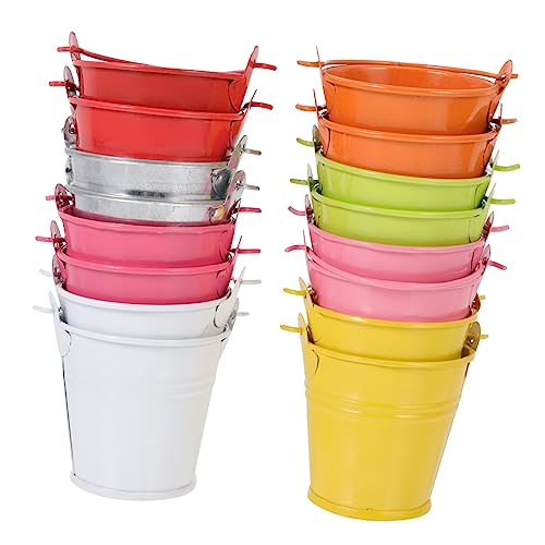LIOOBO 16er Set Mini Metall Eimer in Grün – Rustikaler Kerzenständer Und Blumentopf Aus Verzinktem Stahl – Ideal Für Innen- Und Außendekoration - Pflanzgefäße Und Kreative Arrangements LIOOBO 16er Set Mini Metall Eimer in Grün – Rustikaler Kerzenständer Und Blumentopf Aus Verzinktem Stahl – Ideal Für Innen- Und Außendekoration - Pflanzgefäße Und Kreative Arrangements von LIOOBO