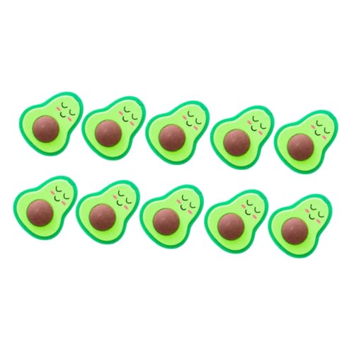 LIOOBO 18 Stück Teiliges Avocado Radiergummis für Schüler Cartoon Radiergummi im Zufälligen Stil für Kindergarten und Schulbedarf Praktische Radierer Bunten Designs von LIOOBO