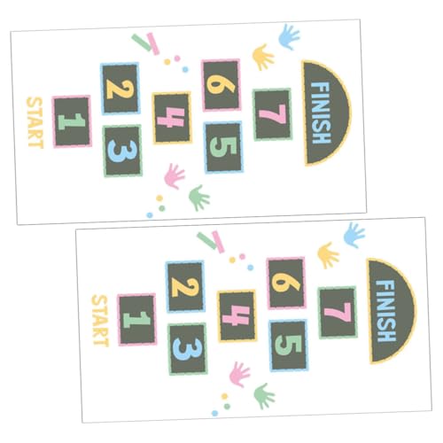 LIOOBO 2 Stück Zahlenspringen Aufkleber für Kinderzimmer Bunte Bodenaufkleber für Kindergarten und Spielzimmer Lehrreiche Wand und Boden Dekorationen Zahlen und Raumwahrnehmung LIOOBO 2 Stück Zahlenspringen Aufkleber für Kinderzimmer Bunte Bodenaufkleber für Kindergarten und Spielzimmer Lehrreiche Wand und Boden Dekorationen Zahlen und Raumwahrnehmung von LIOOBO