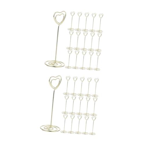 LIOOBO 24 Stück Herzförmige Tischkartenhalter Aus Metall in Gold Für Hochzeiten - Geburtstagsfeiern Und Bankette – Elegant Und Praktisch Für Ihre Tischdekoration Und Platzierung Von Menüs LIOOBO 24 Stück Herzförmige Tischkartenhalter Aus Metall in Gold Für Hochzeiten - Geburtstagsfeiern Und Bankette – Elegant Und Praktisch Für Ihre Tischdekoration Und Platzierung Von Menüs von LIOOBO
